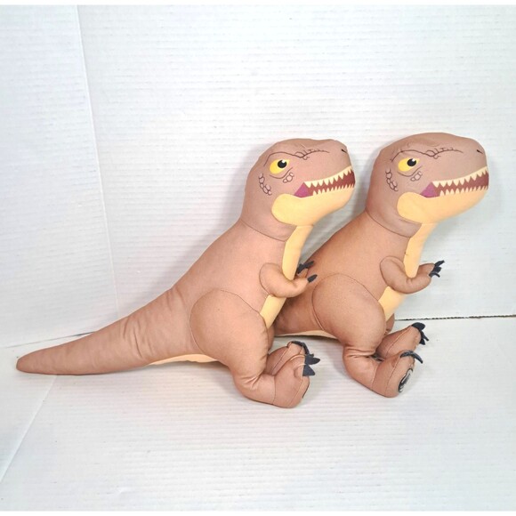 Toy Factory Jurassic World Camp Cretaceous T-Rex Dinosaur Plush 15" Set Of 2 - Picture 4 of 5